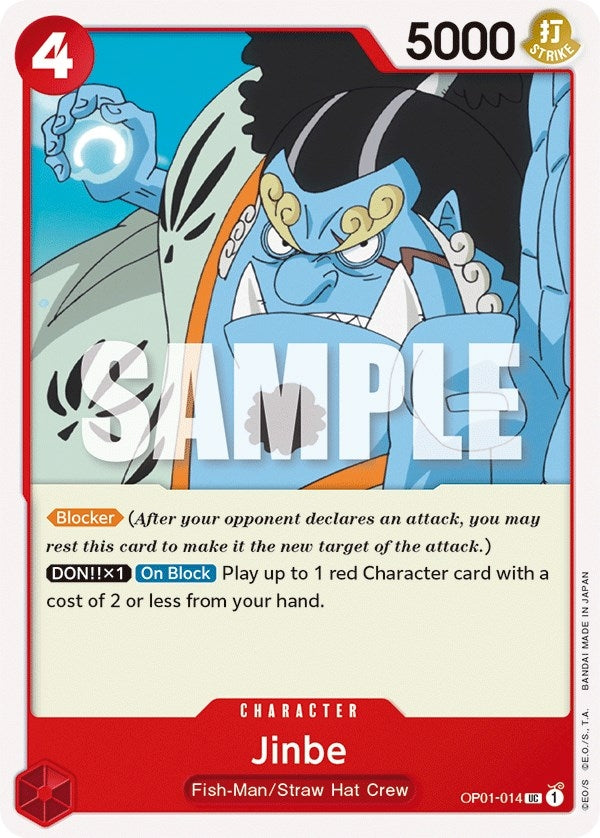Jinbe (014) (1014) (OP01) - One Piece Card Game Single