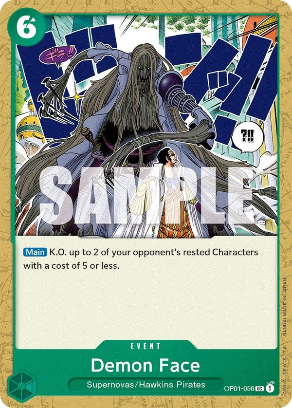 Demon Face (1056) (OP01) - One Piece Card Game Single