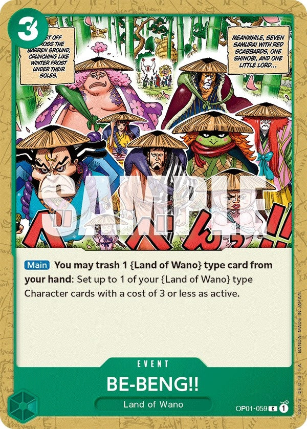 BE-BENG!! (1059) (OP01) - One Piece Card Game Single