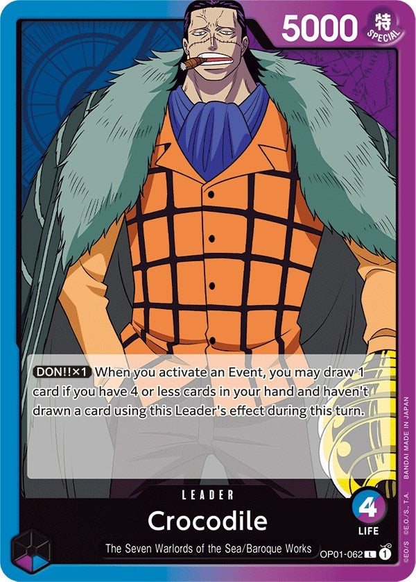 Crocodile (062) (1062) (OP01) - One Piece Card Game Single
