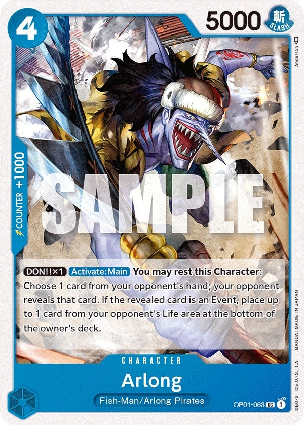 Arlong (1063) (OP01) - One Piece Card Game Single
