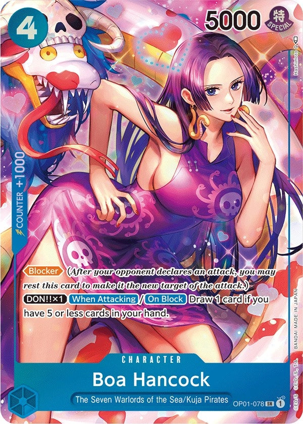 Boa Hancock (Parallel) (1078) (OP01) - One Piece Card Game Single