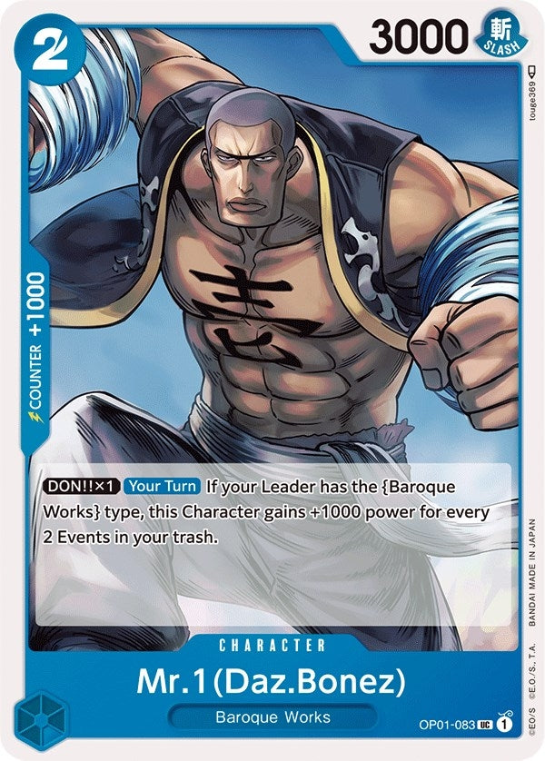 Mr.1 (Daz.Bonez) (1083) (OP01) - One Piece Card Game Single