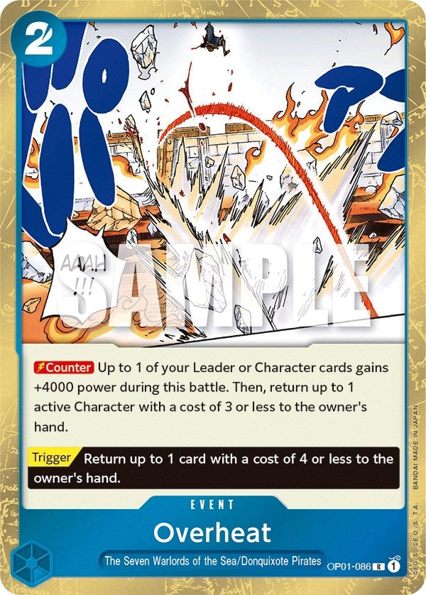 Overheat (1086) (OP01) - One Piece Card Game Single