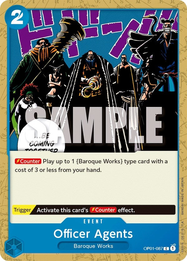Officer Agents (1087) (OP01) - One Piece Card Game Single
