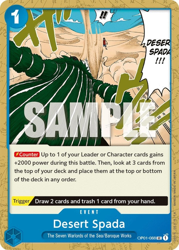 Desert Spada (1088) (OP01) - One Piece Card Game Single