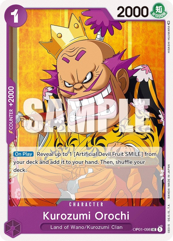 Kurozumi Orochi (1098) (OP01) - One Piece Card Game Single