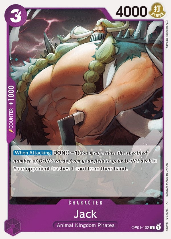 Jack (1102) (OP01) - One Piece Card Game Single