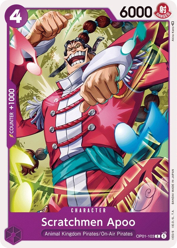 Scratchmen Apoo (1103) (OP01) - One Piece Card Game Single