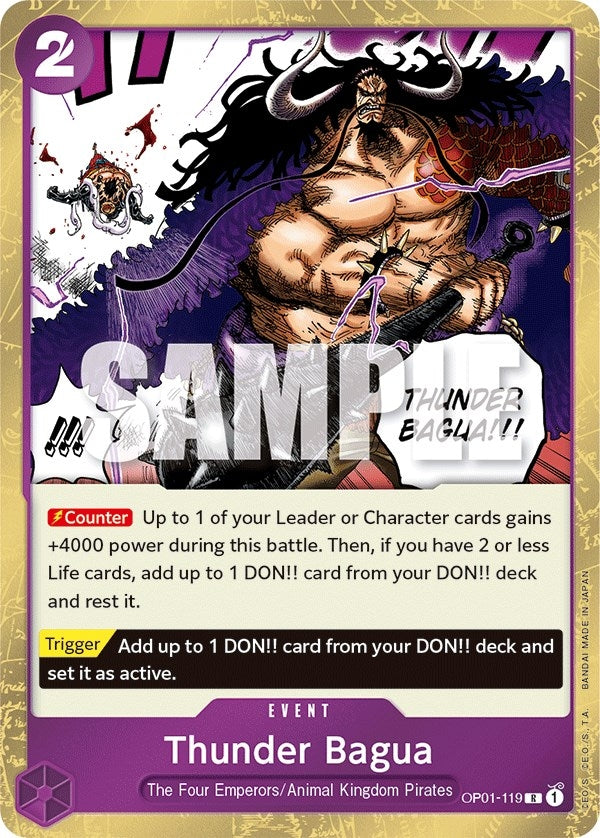 Thunder Bagua (1119) (OP01) - One Piece Card Game Single