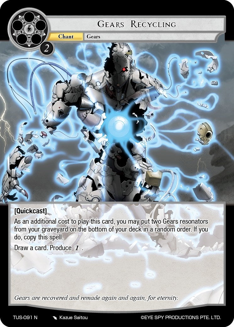 Gears Recycling (91) [TUS] - Force of Will Single