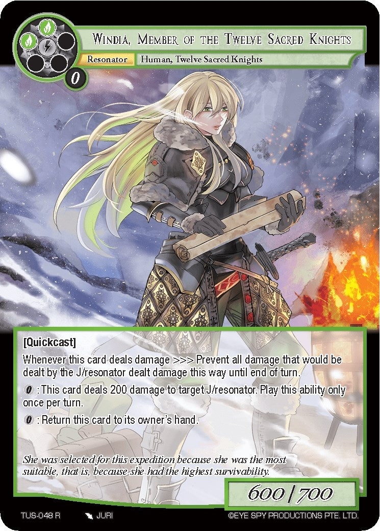 Windia Member of the Twelve Sacred Knights (48) [TUS] - Force of Will Single