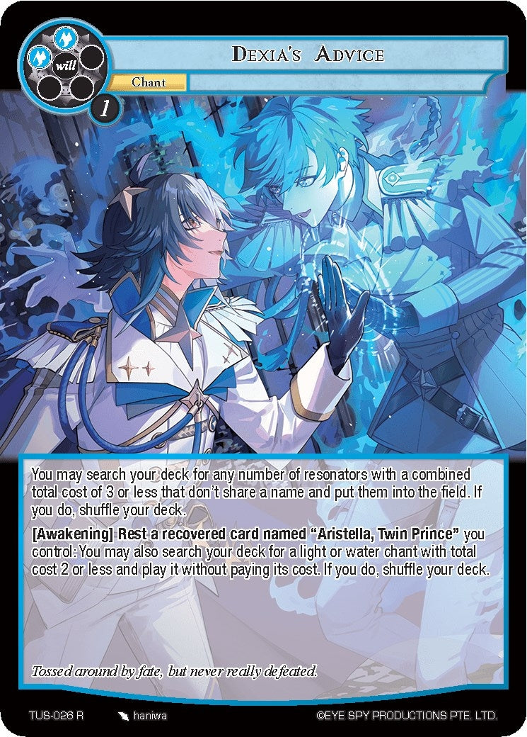 Dexia’s Advice (26) [TUS] - Force of Will Single