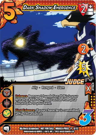 Dark Shadow Emergence (Plus Ultra Pack 3 Judge) (3612) [MHAP] - UniVersus Single