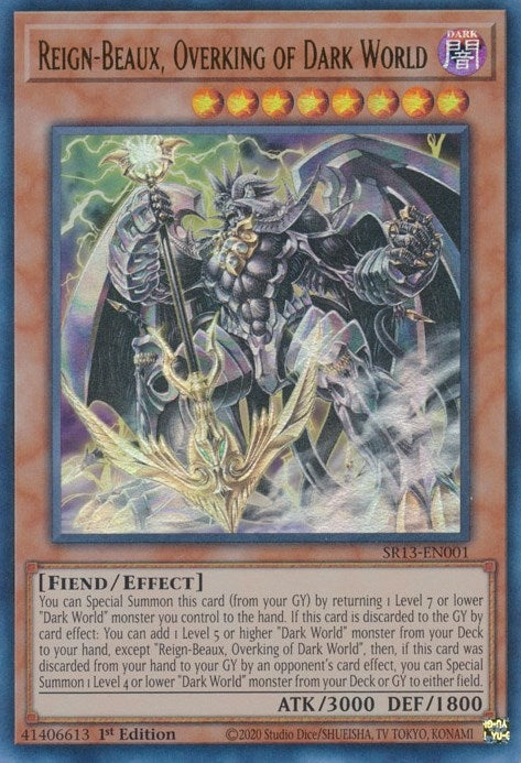 Reign-Beaux Overking of Dark World (13001) (SR13) - YuGiOh Single