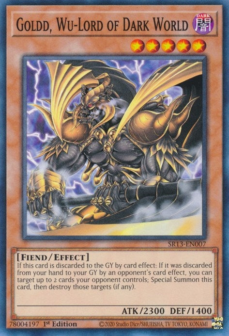 Goldd Wu-Lord of Dark World (13007) (SR13) - YuGiOh Single