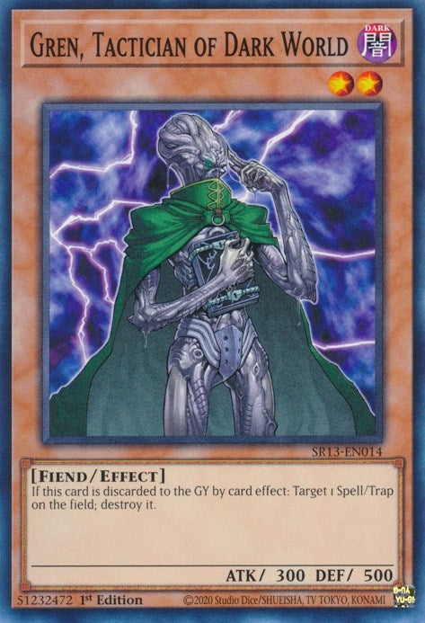 Gren Tactician of Dark World (13014) (SR13) - YuGiOh Single