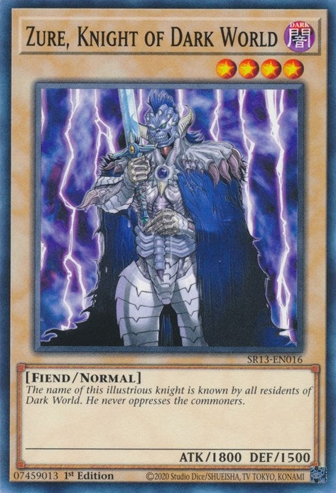 Zure Knight of Dark World (13016) (SR13) - YuGiOh Single