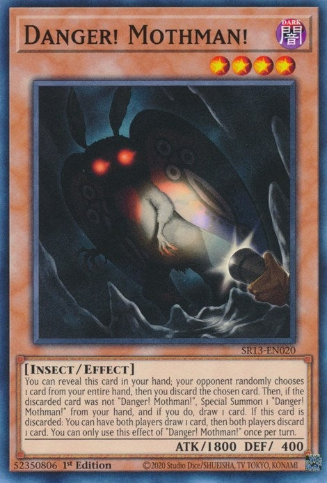 Danger! Mothman! (13020) (SR13) - YuGiOh Single