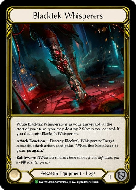 Blacktek Whisperers (Golden) (110) [PR] - Flesh and Blood TCG Single