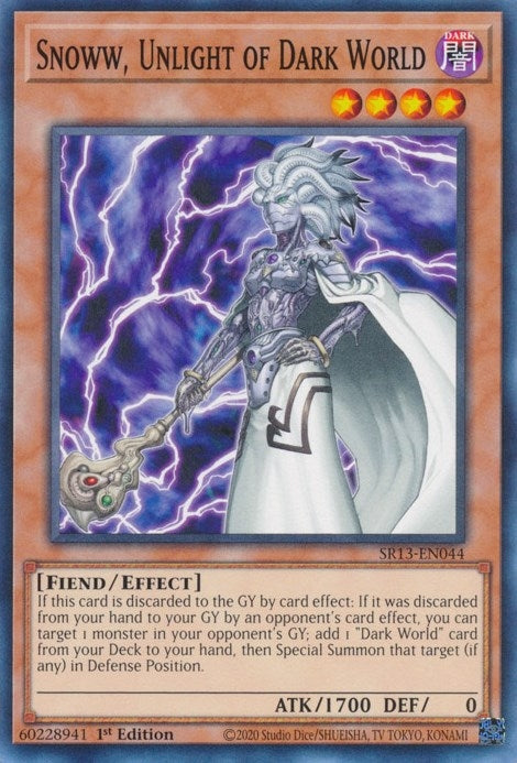 Snoww Unlight of Dark World (13044) (SR13) - YuGiOh Single