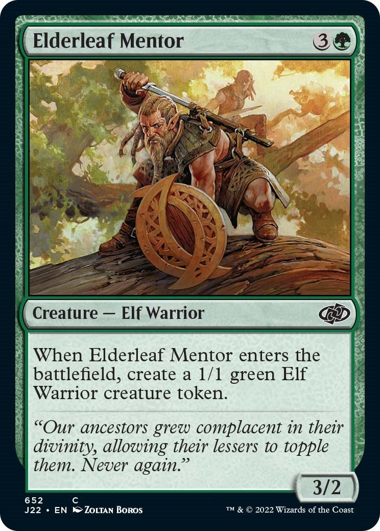 Elderleaf Mentor (652) [J22] - MTG Single