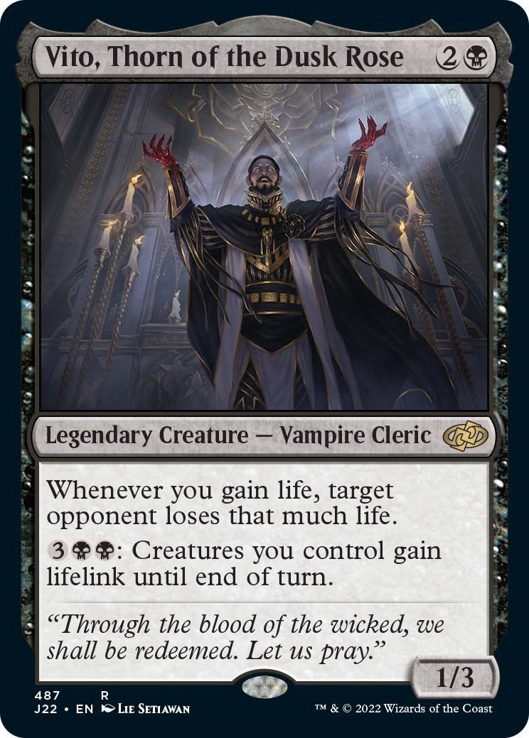 Vito Thorn of the Dusk Rose (487) [J22] - MTG Single