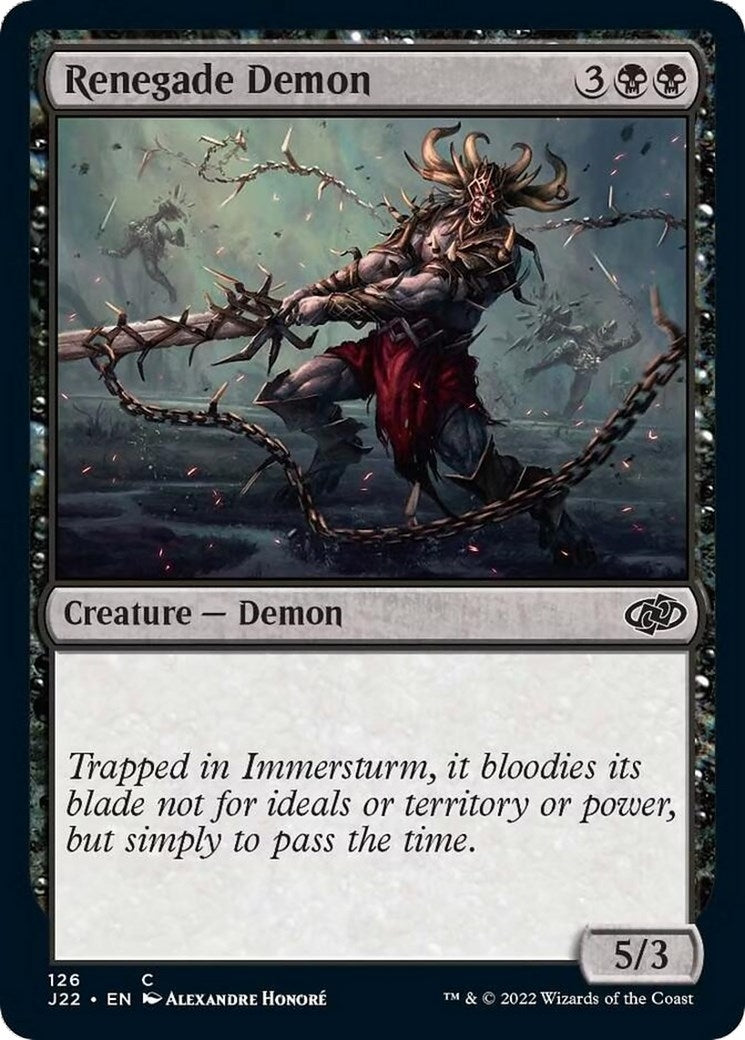 Renegade Demon (126) [J22] - MTG Single