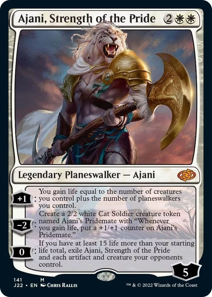 Ajani Strength of the Pride (141) [J22] - MTG Single