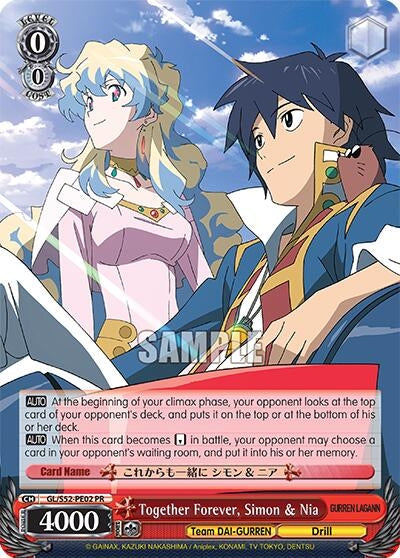 Together Forever Simon & Nia (Anime Expo 2018) (2202) [GL/S52] - Weiss Schwarz Single