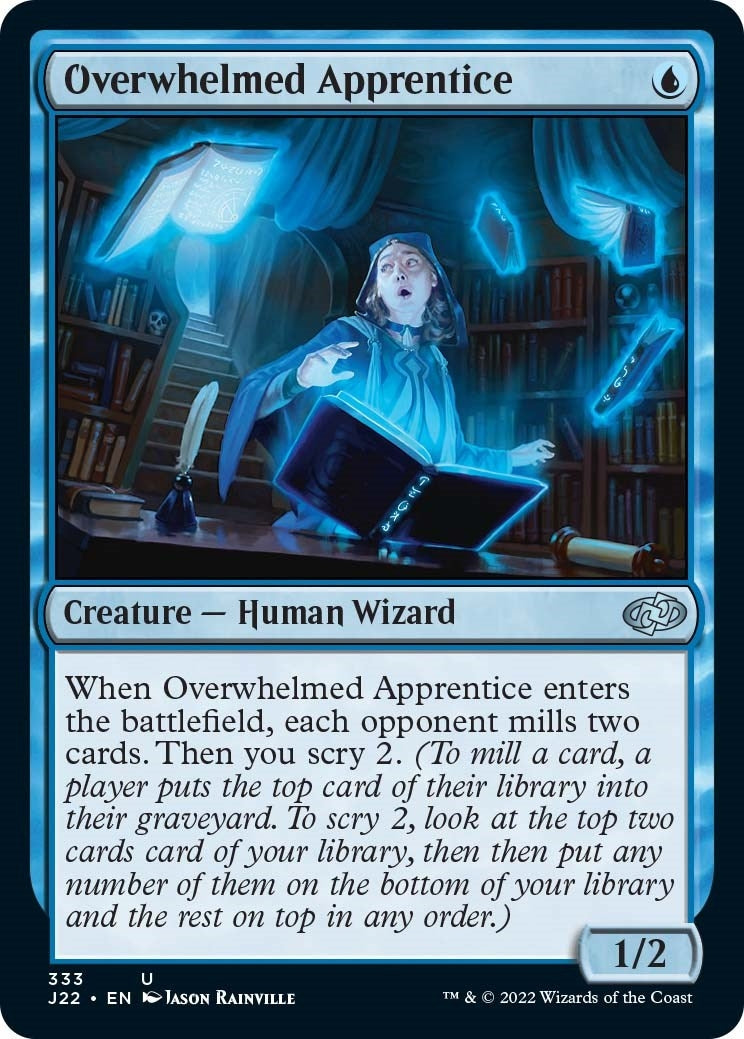 Overwhelmed Apprentice (333) [J22] - MTG Single