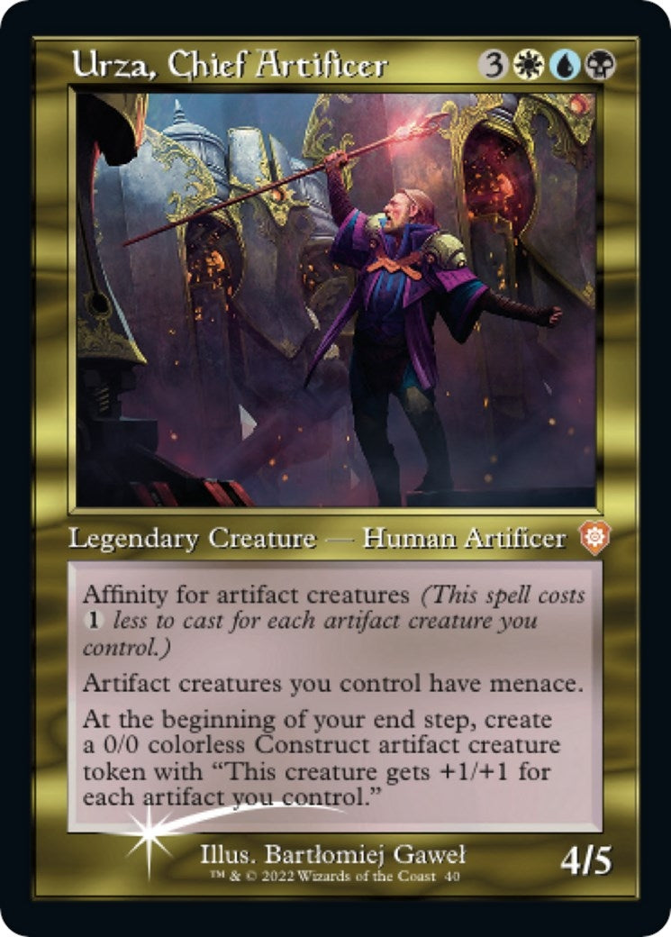 Urza Chief Artificer (Display Commander) - Thick Stock (40) [BRC] - MTG Single