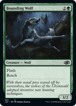 Bounding Wolf (633) [J22] - MTG Single