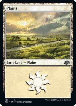 Plains (100) (100) [J22] - MTG Single