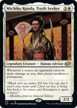 Michiko Konda Truth Seeker (215) [J22] - MTG Single