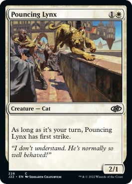 Pouncing Lynx (228) [J22] - MTG Single