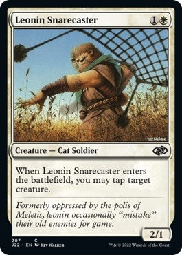 Leonin Snarecaster (207) [J22] - MTG Single