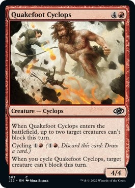 Quakefoot Cyclops (583) [J22] - MTG Single