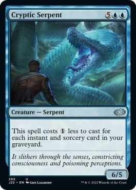 Cryptic Serpent (285) [J22] - MTG Single