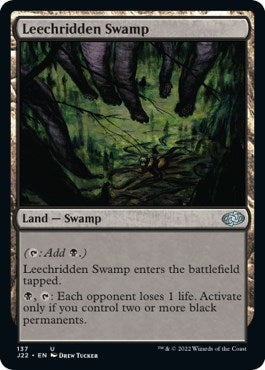 Leechridden Swamp (137) [J22] - MTG Single