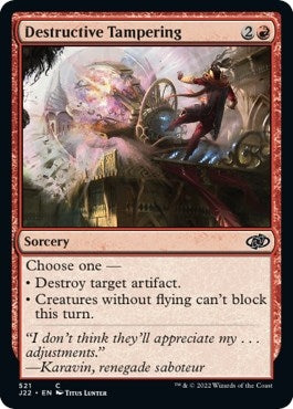 Destructive Tampering (521) [J22] - MTG Single