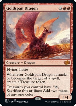 Goldspan Dragon (550) [J22] - MTG Single