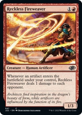 Reckless Fireweaver (587) [J22] - MTG Single