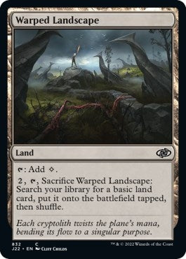 Warped Landscape (832) [J22] - MTG Single