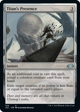 Titan’s Presence (749) [J22] - MTG Single