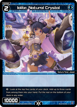Iolite Natural Crystal (6065) [WXDi-P06] - WIXOSS Single