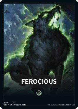 Ferocious Theme Card (0) [J22] - MTG Single