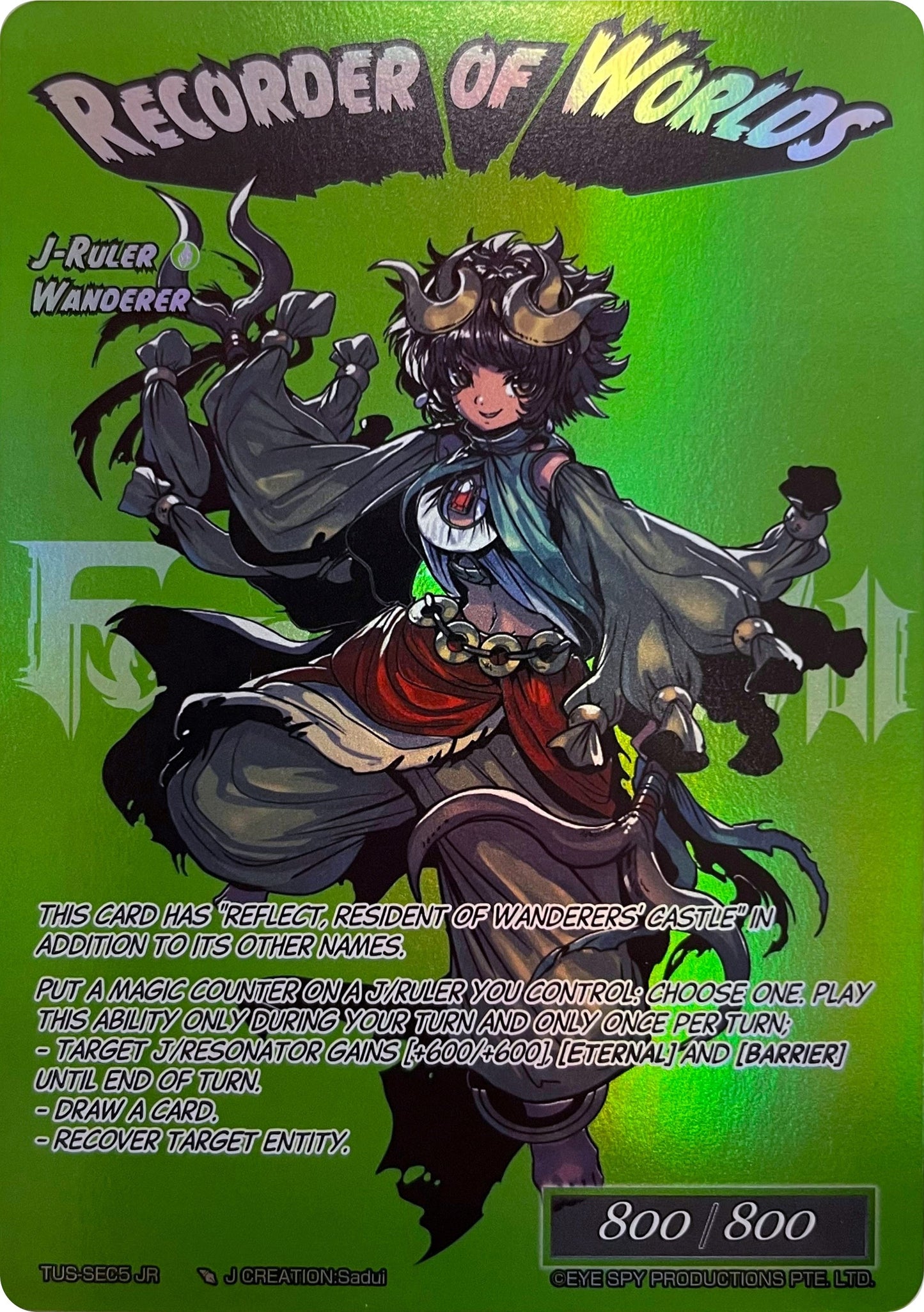 Memory of Worlds // Recorder of Worlds (Secret) (5) [TUS] - Force of Will Single