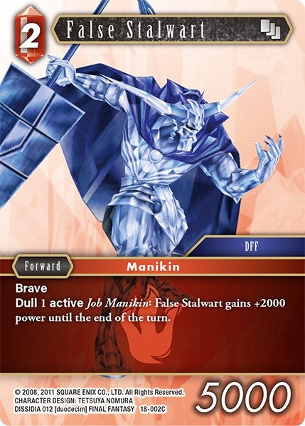False Stalwart (18) [18] - Final Fantasy TCG Single