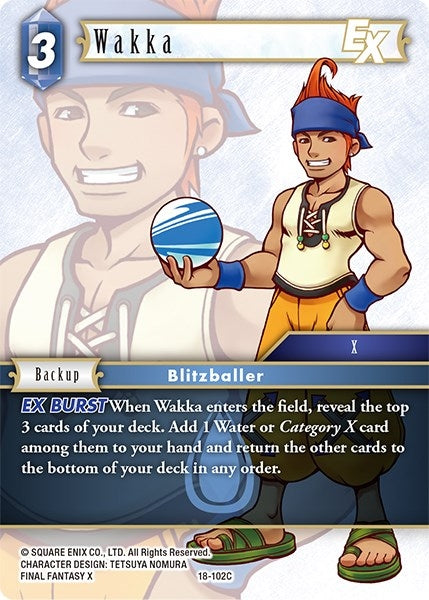 Wakka EX (18) [18] - Final Fantasy TCG Single